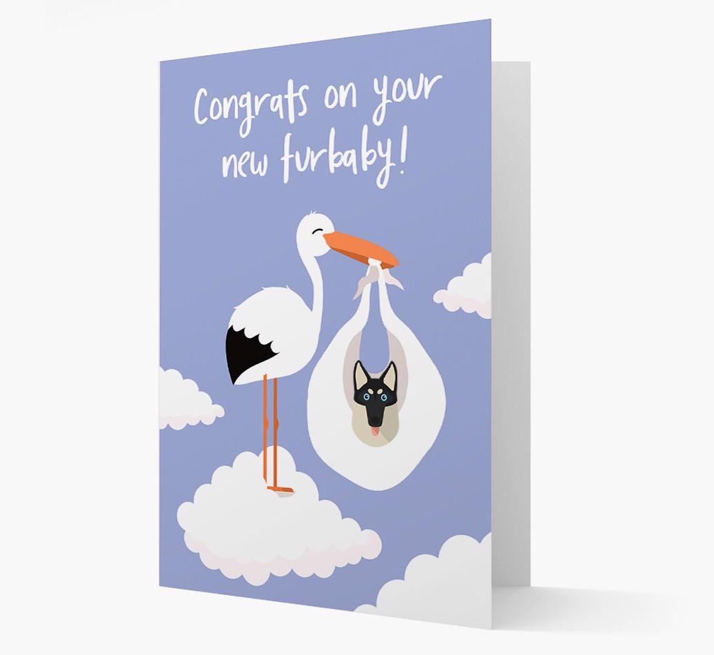 'Congrats On Your New Furbaby!'  - Personalized {breedFullName} Card