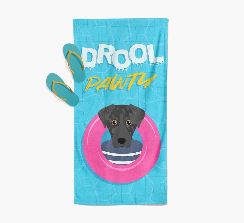 'Drool Pawty' - Personalized {breedFullName} Towel