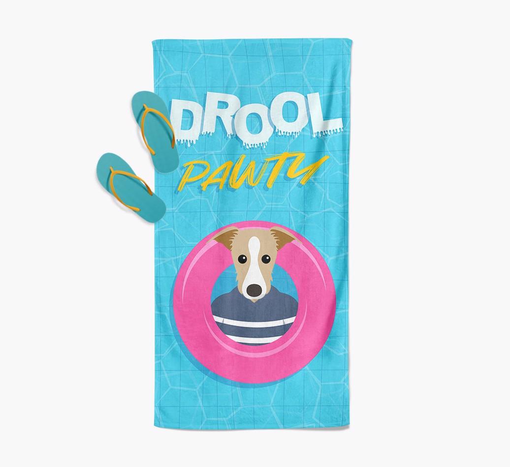'Drool Pawty' - Personalized {breedFullName} Towel