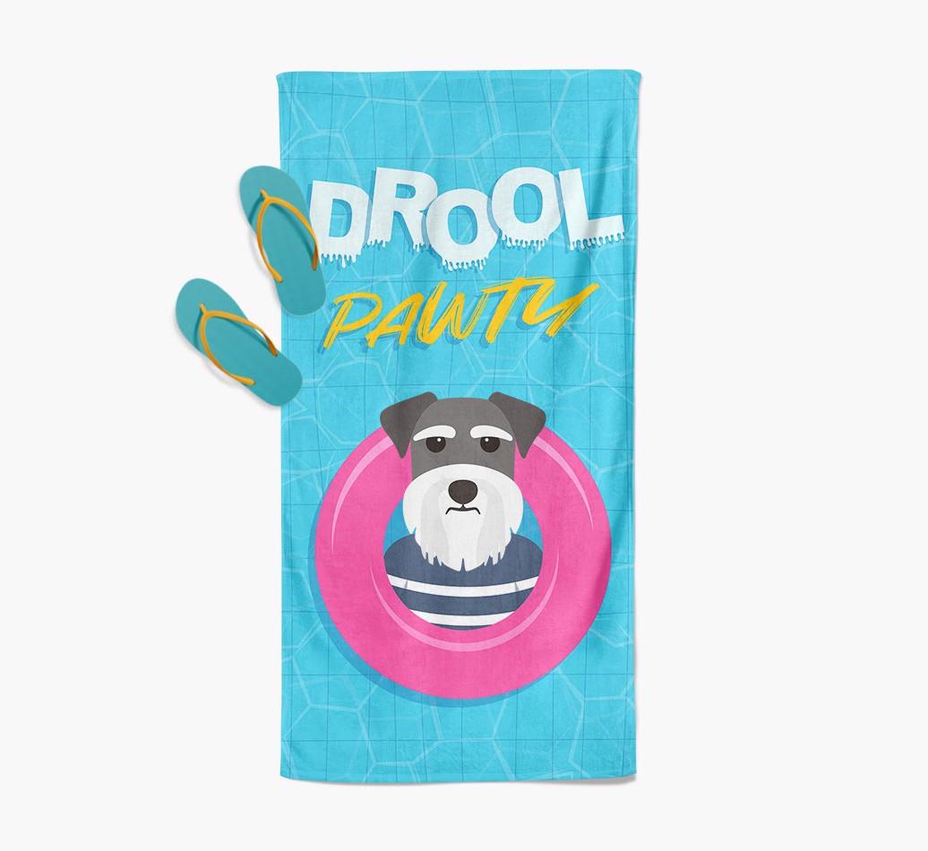 'Drool Pawty' - Personalized {breedFullName} Towel