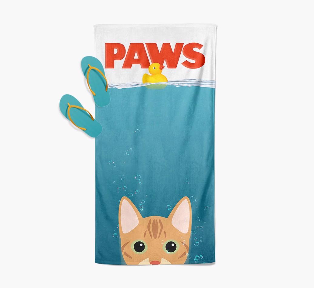 Paws: Personalized {breedCommonName} Towel