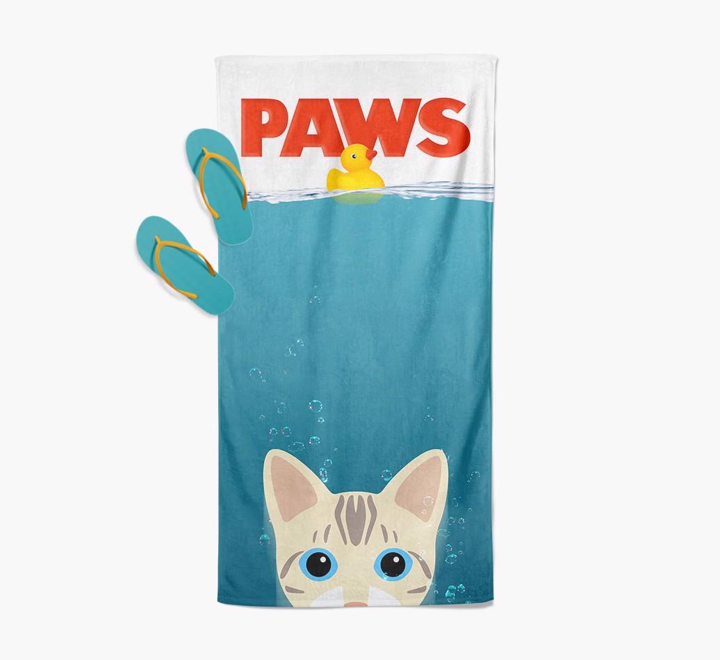 Paws: Personalized {breedCommonName} Towel