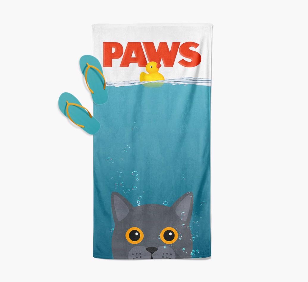 Paws: Personalized {breedCommonName} Towel