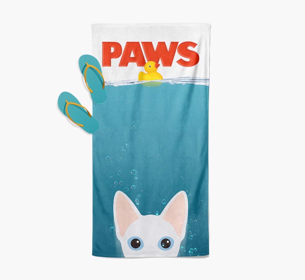 Paws: Personalized {breedCommonName} Towel