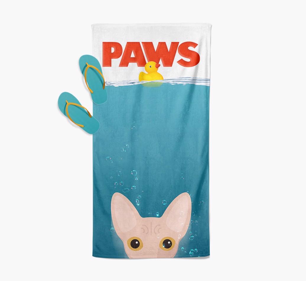 Paws: Personalized {breedCommonName} Towel