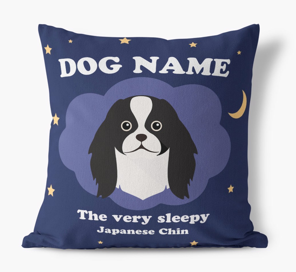Very Sleepy: Personalized {breedFullName} Canvas Pillow
