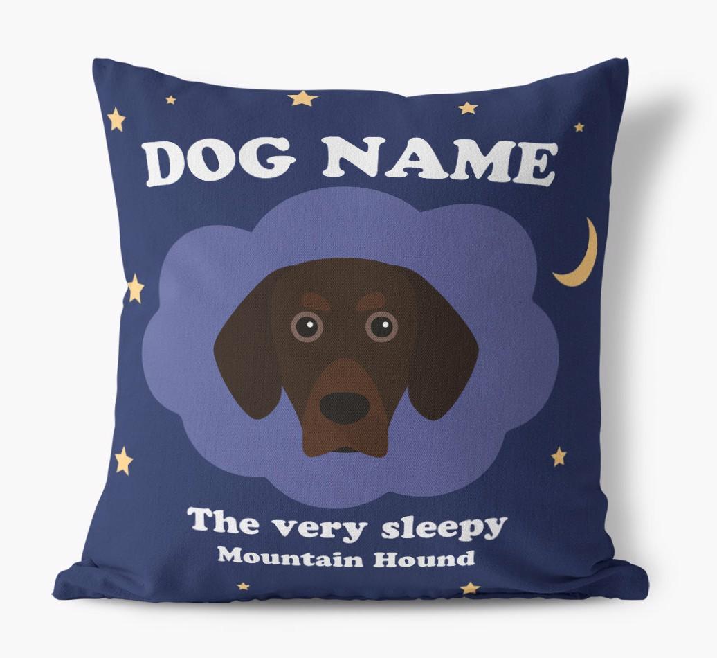 Very Sleepy: Personalized {breedFullName} Canvas Pillow
