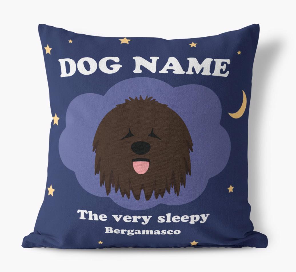 Very Sleepy: Personalized {breedFullName} Canvas Pillow