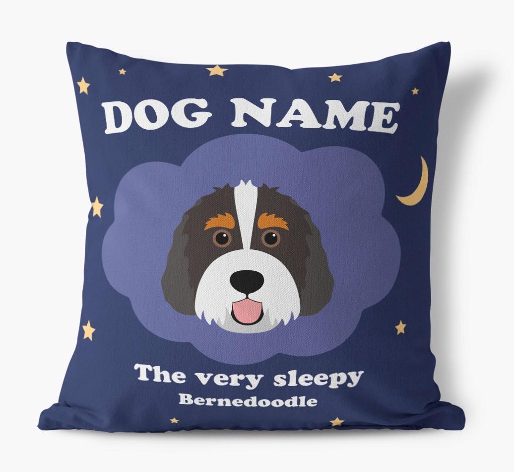 Very Sleepy: Personalized {breedFullName} Canvas Pillow