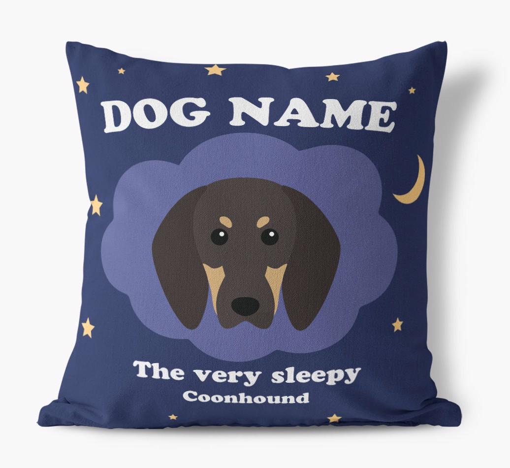 Very Sleepy: Personalized {breedFullName} Canvas Pillow