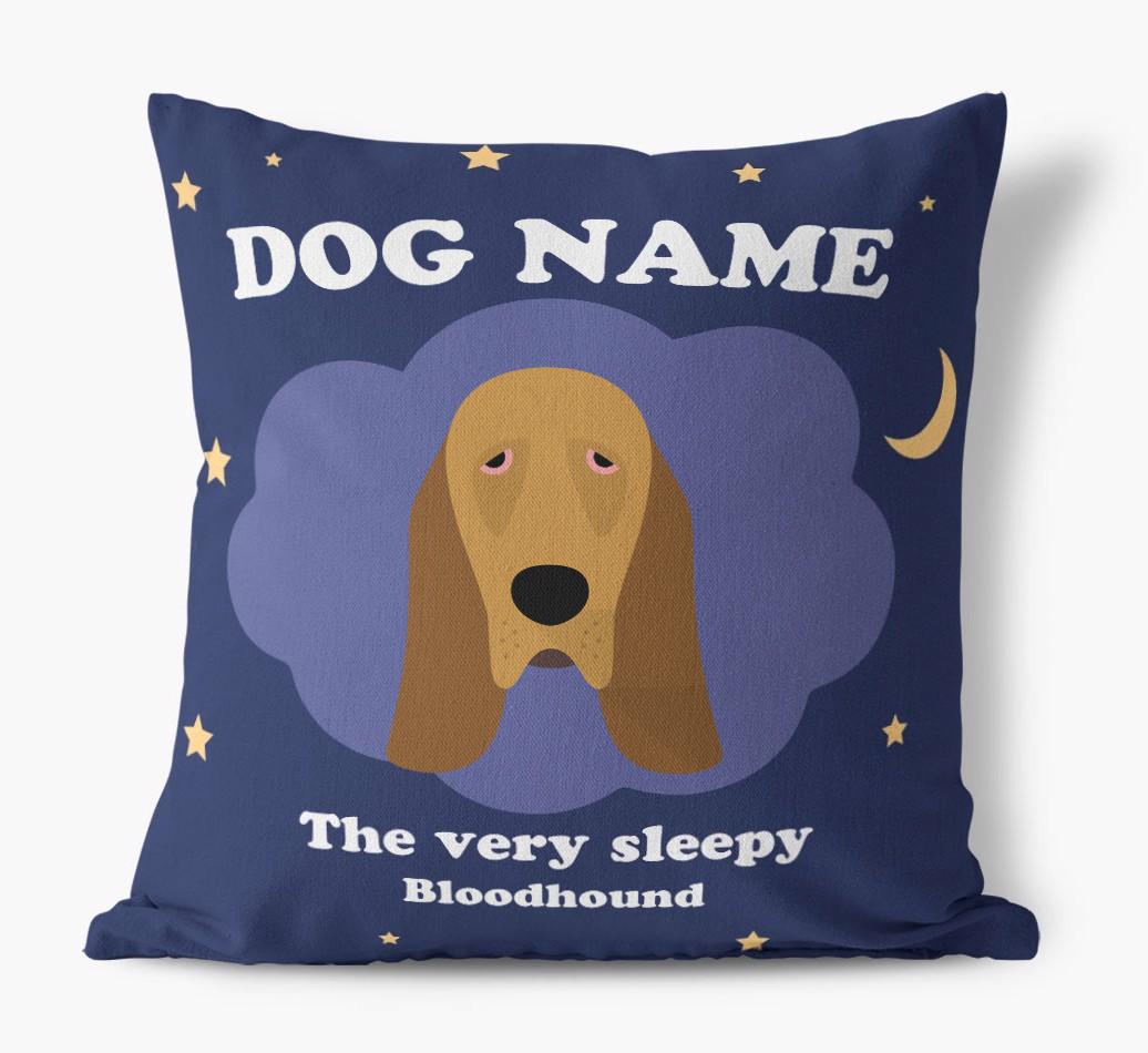 Very Sleepy: Personalized {breedFullName} Canvas Pillow