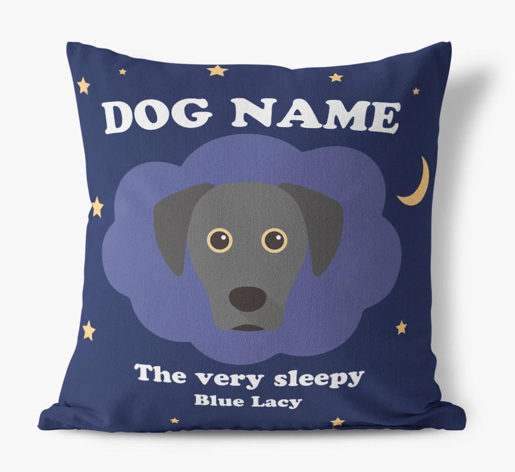 Very Sleepy: Personalized {breedFullName} Canvas Pillow