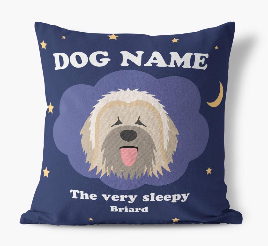 Very Sleepy: Personalized {breedFullName} Canvas Pillow