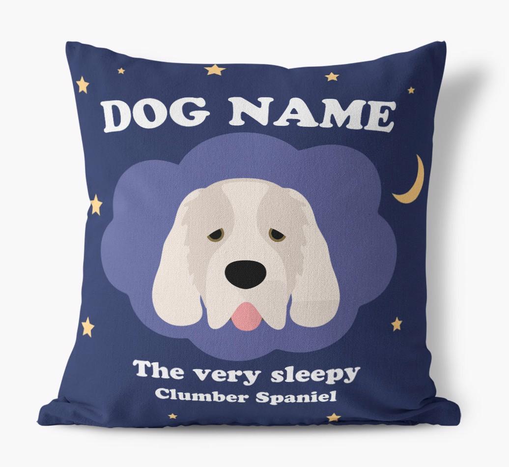 Very Sleepy: Personalized {breedFullName} Canvas Pillow