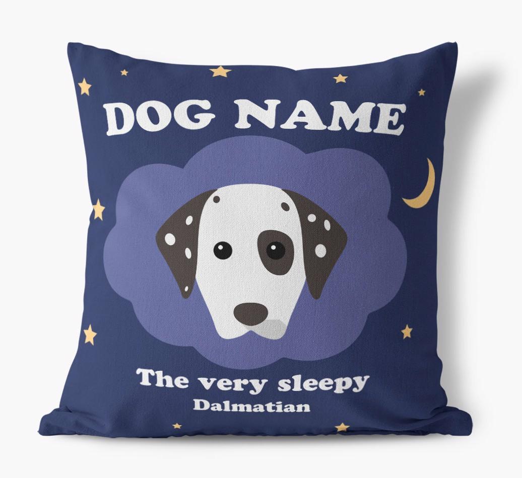Very Sleepy: Personalized {breedFullName} Canvas Pillow