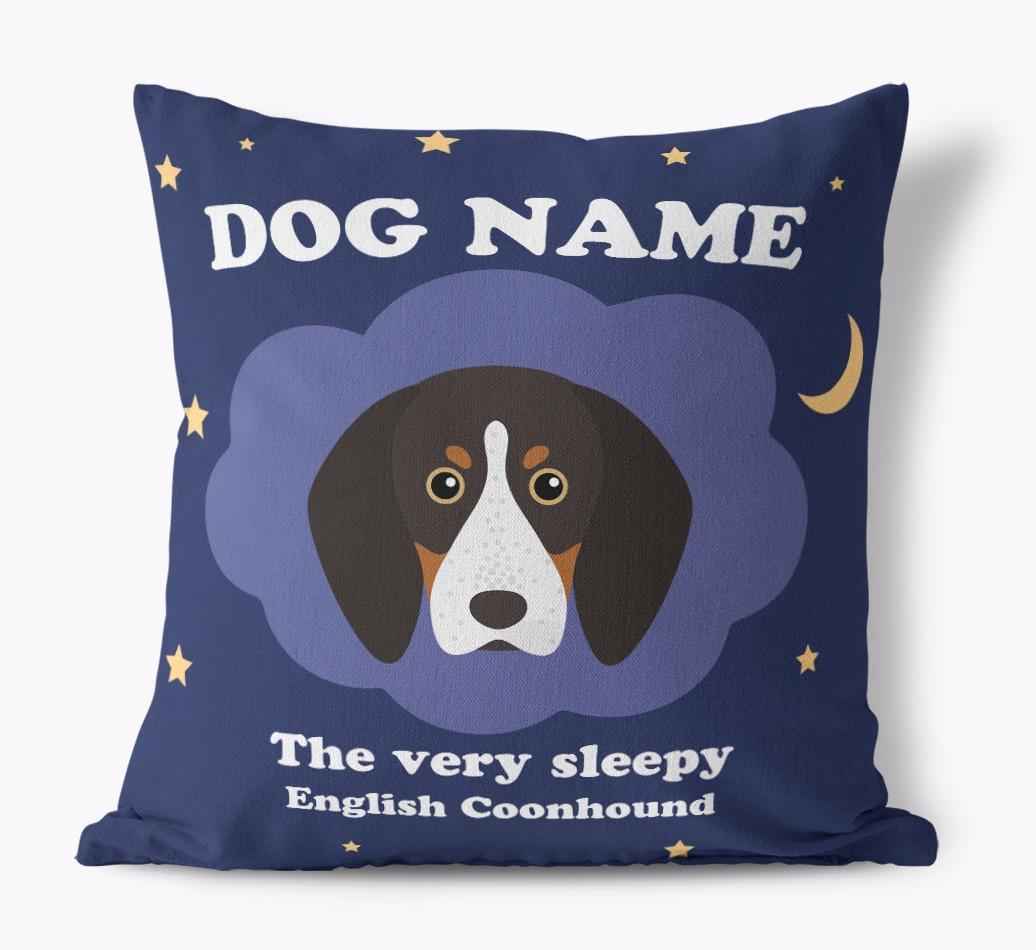Very Sleepy: Personalized {breedFullName} Canvas Pillow