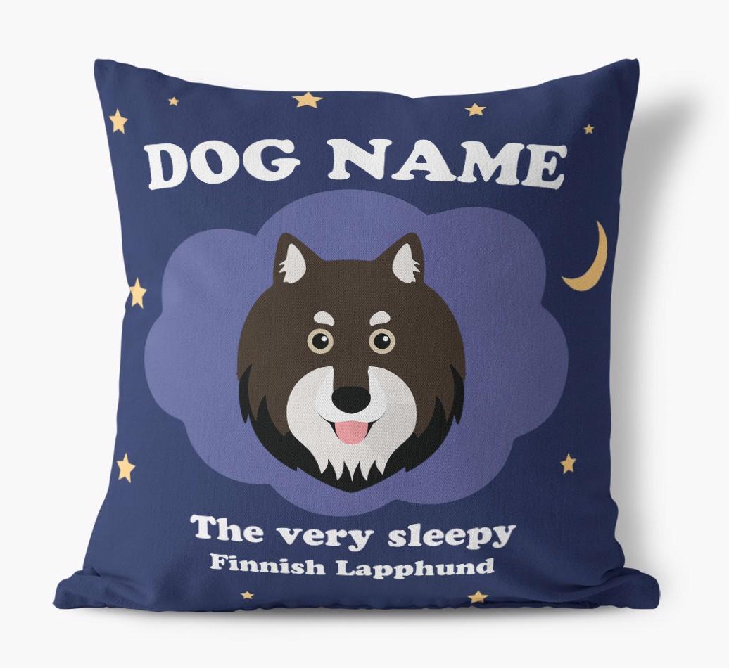 Very Sleepy: Personalized {breedFullName} Canvas Pillow