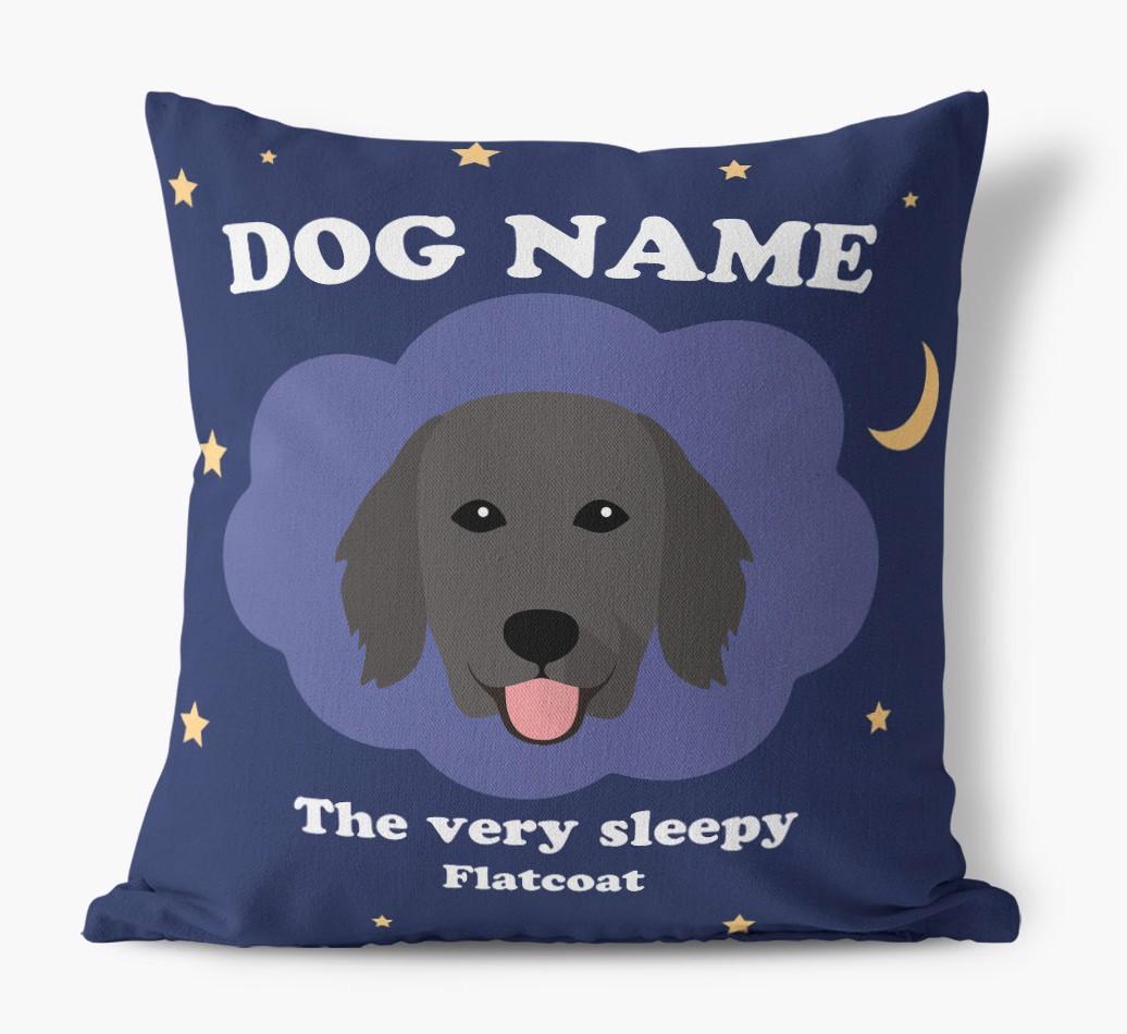 Very Sleepy: Personalized {breedFullName} Canvas Pillow