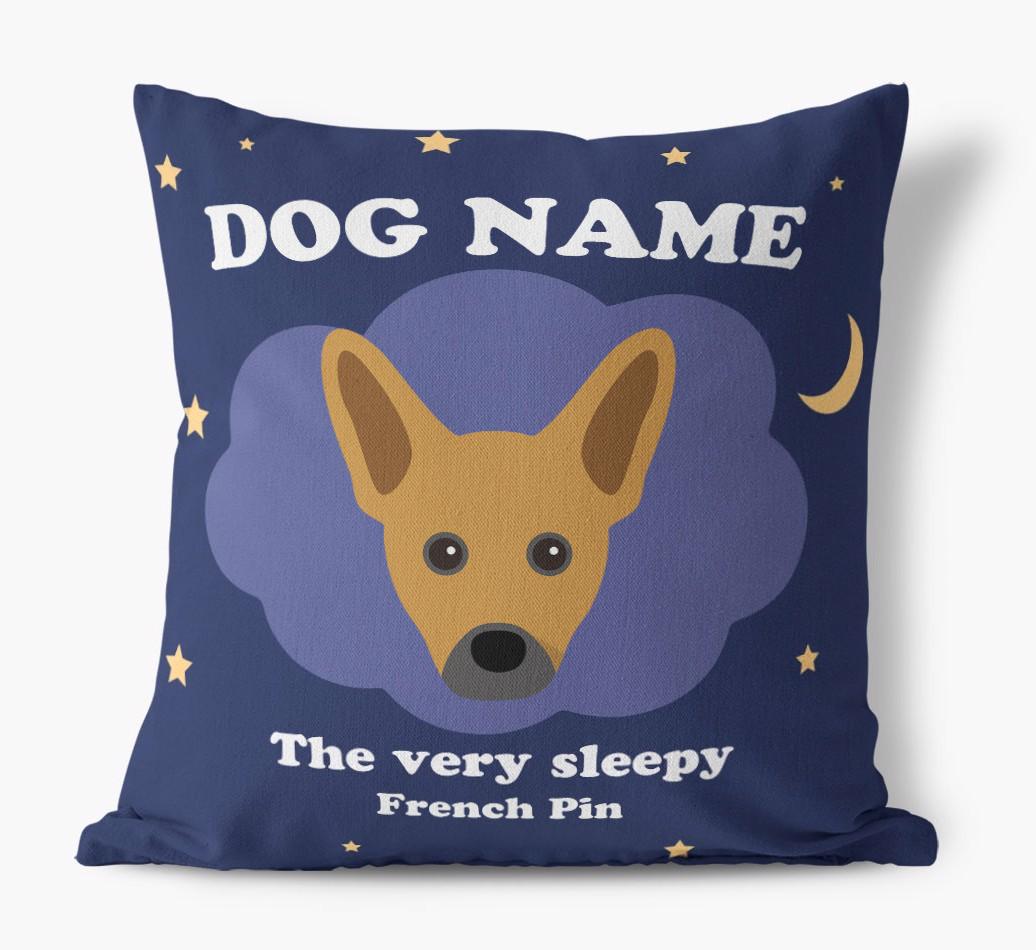 Very Sleepy: Personalized {breedFullName} Canvas Pillow
