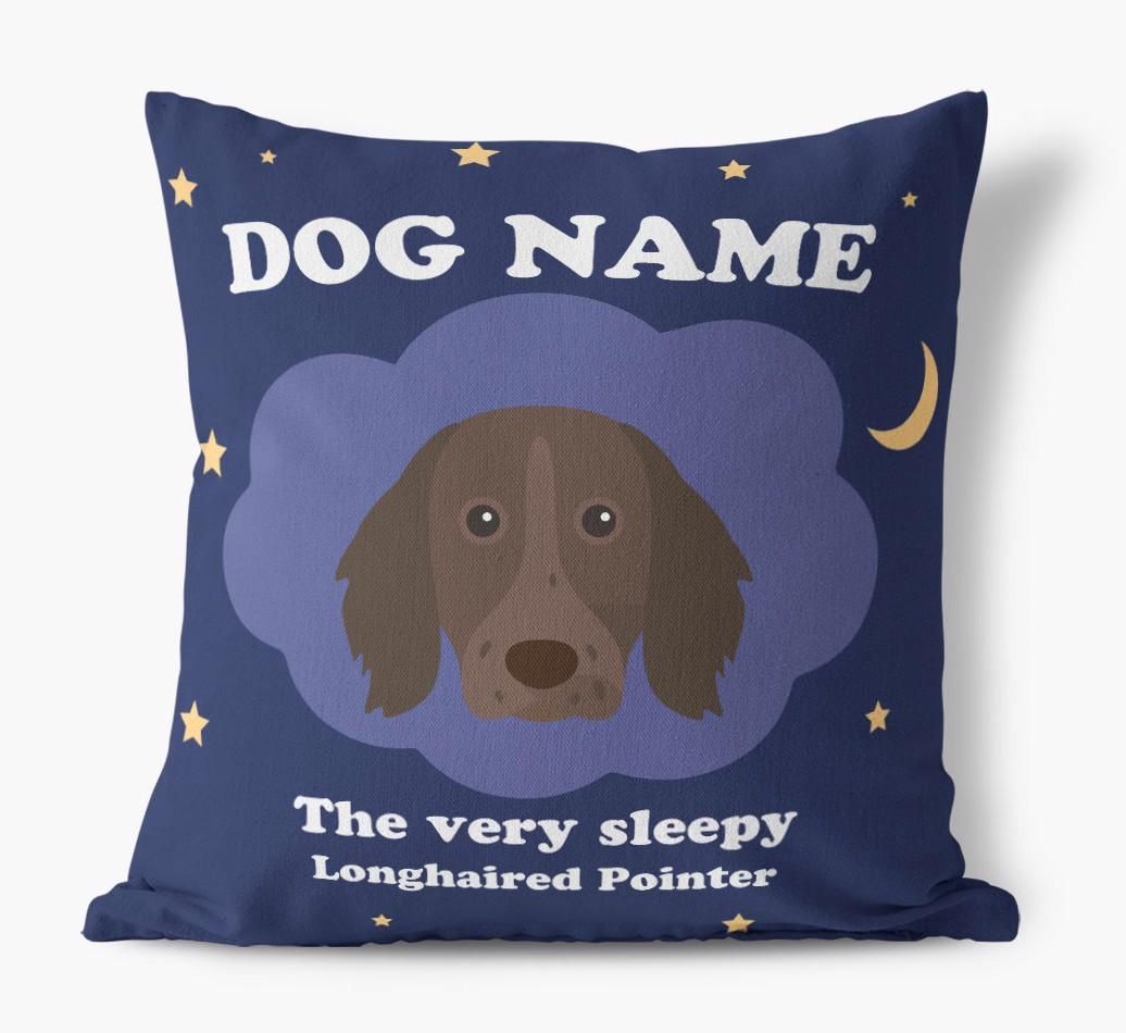 Very Sleepy: Personalized {breedFullName} Canvas Pillow