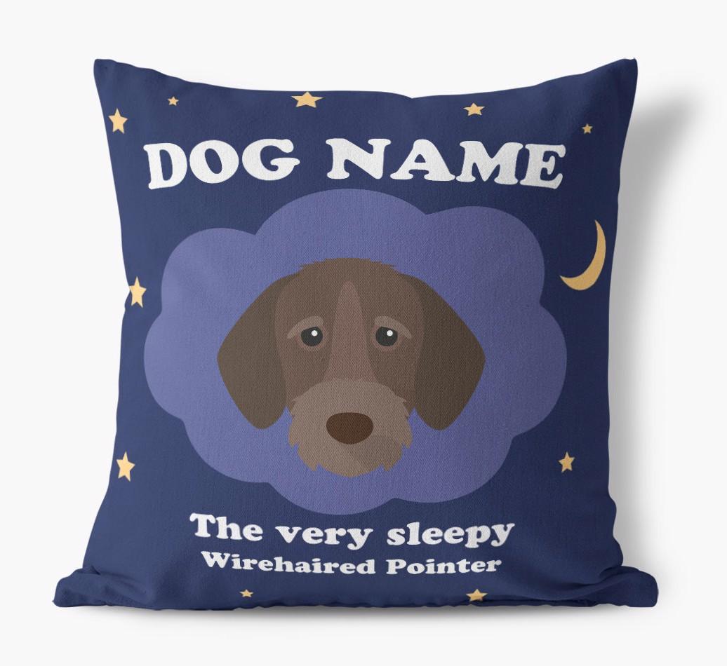 Very Sleepy: Personalized {breedFullName} Canvas Pillow