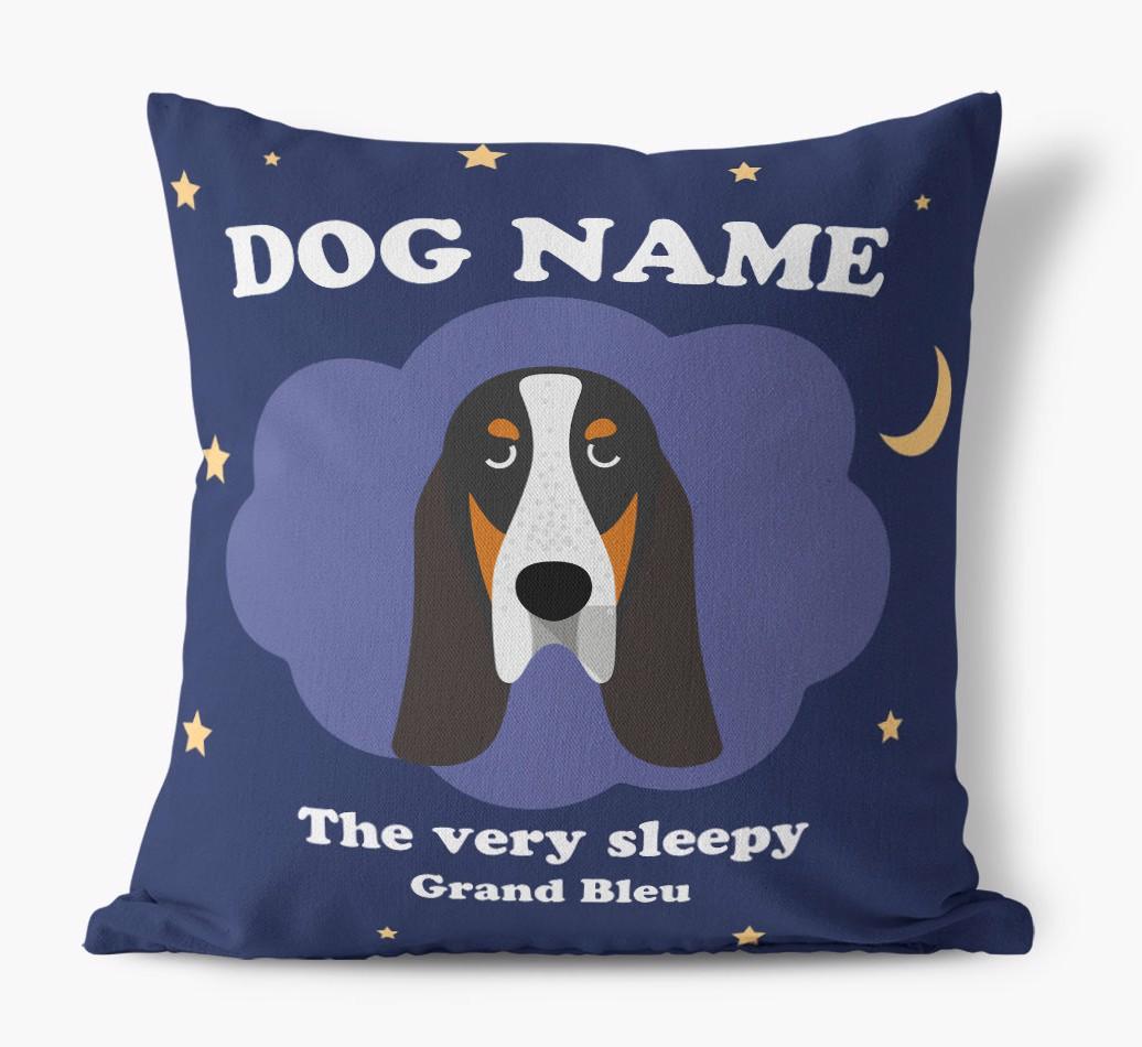 Very Sleepy: Personalized {breedFullName} Canvas Pillow