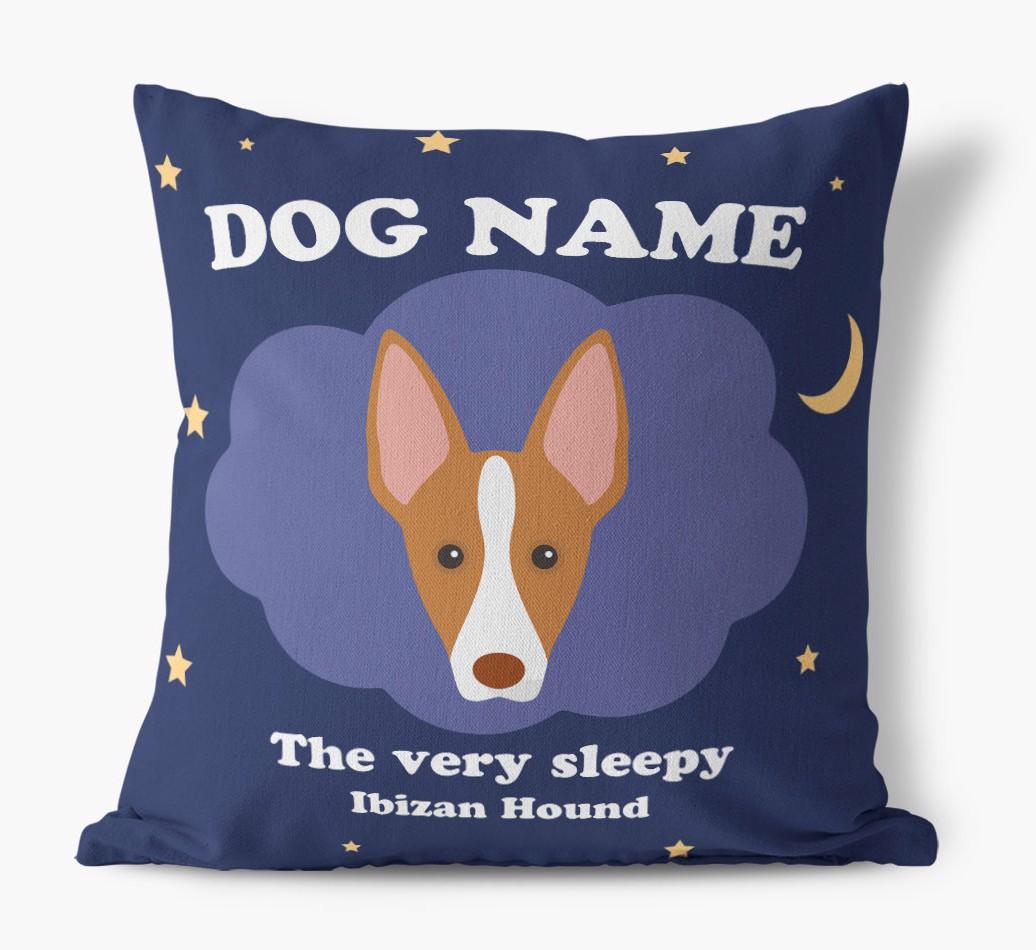 Very Sleepy: Personalized {breedFullName} Canvas Pillow