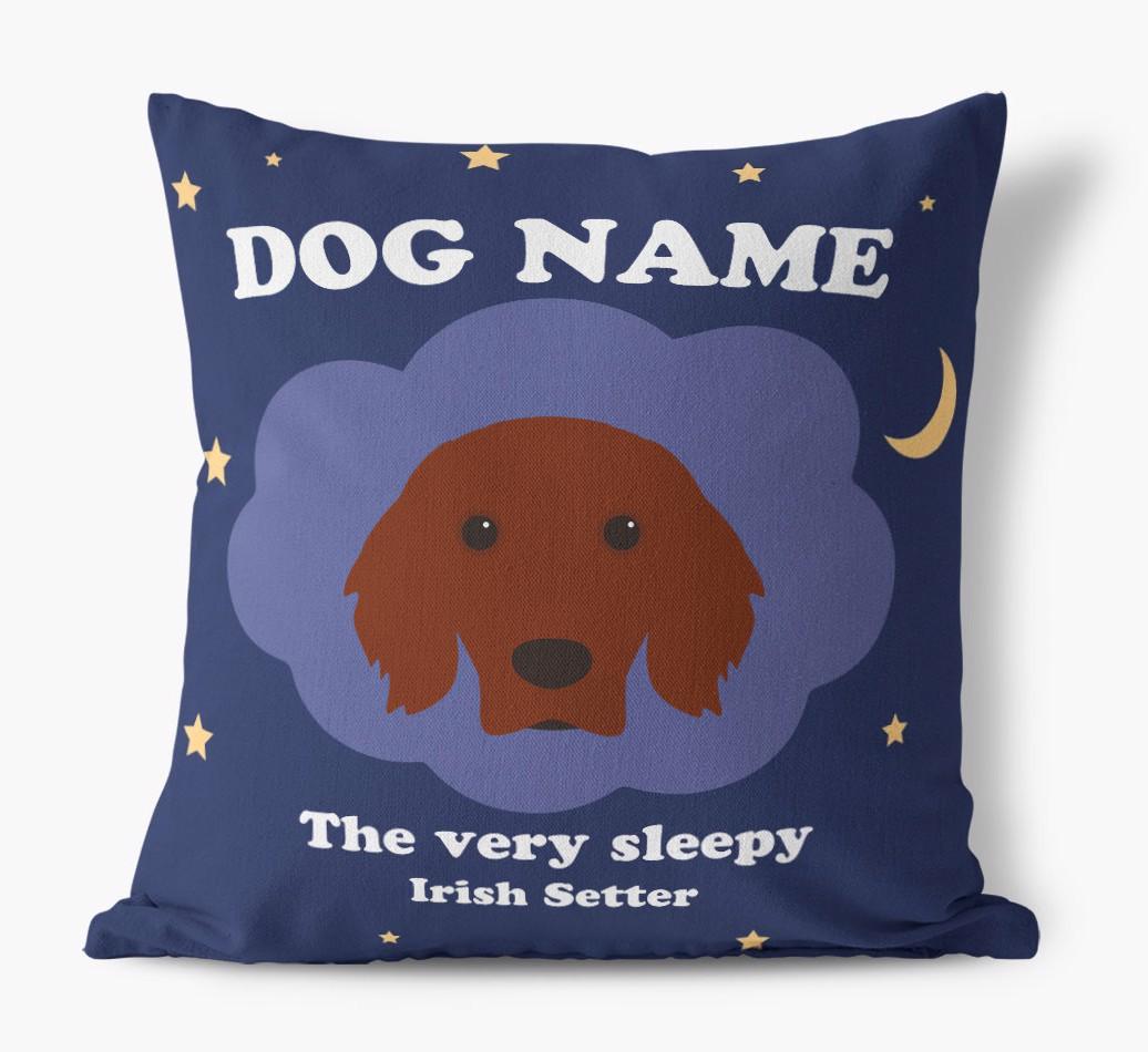 Very Sleepy: Personalized {breedFullName} Canvas Pillow