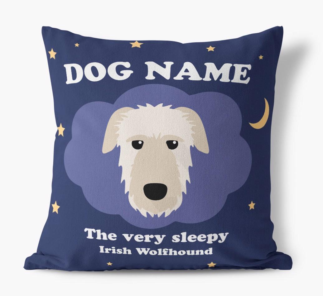 Very Sleepy: Personalized {breedFullName} Canvas Pillow