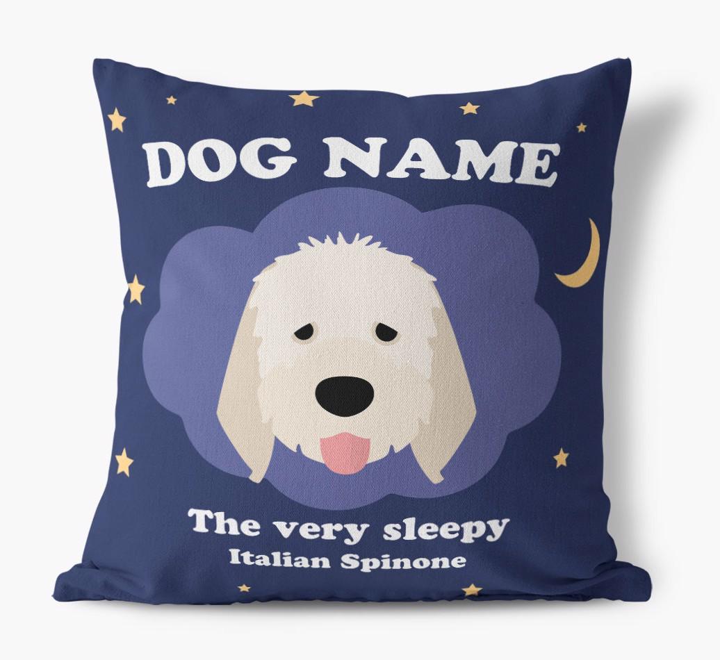 Very Sleepy: Personalized {breedFullName} Canvas Pillow