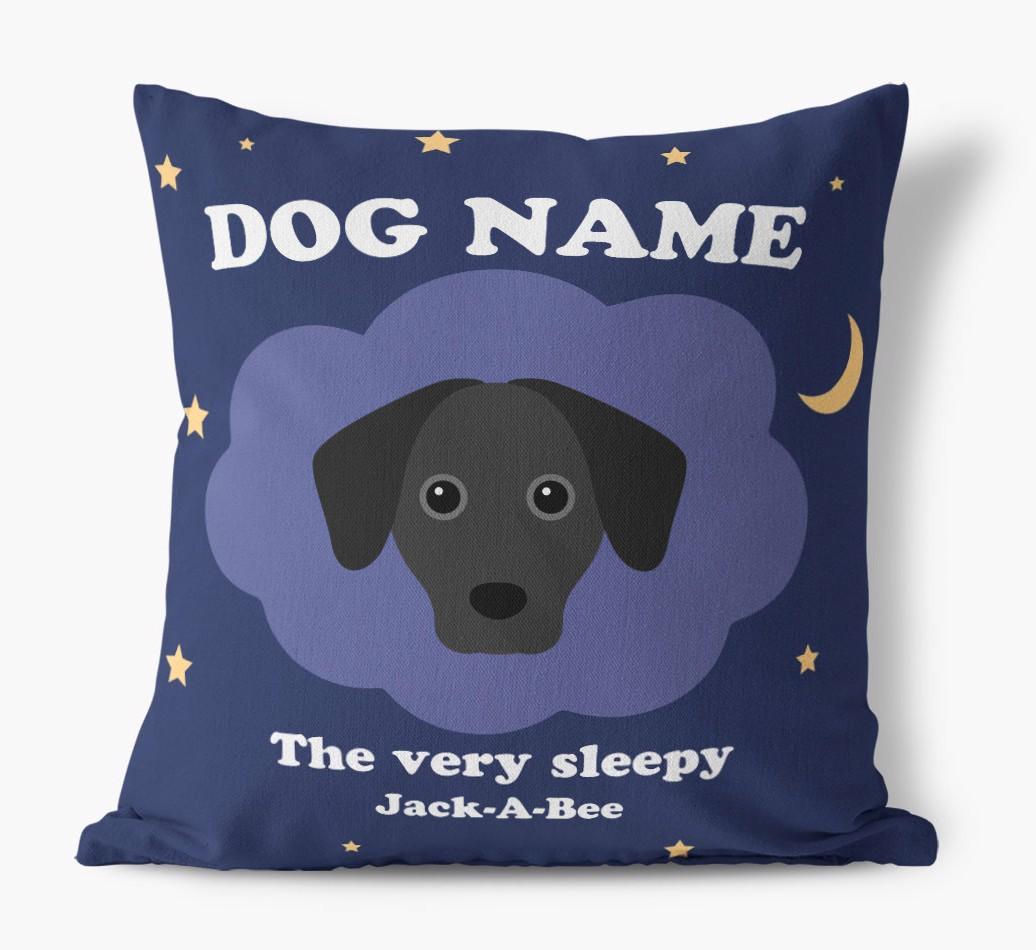 Very Sleepy: Personalized {breedFullName} Canvas Pillow