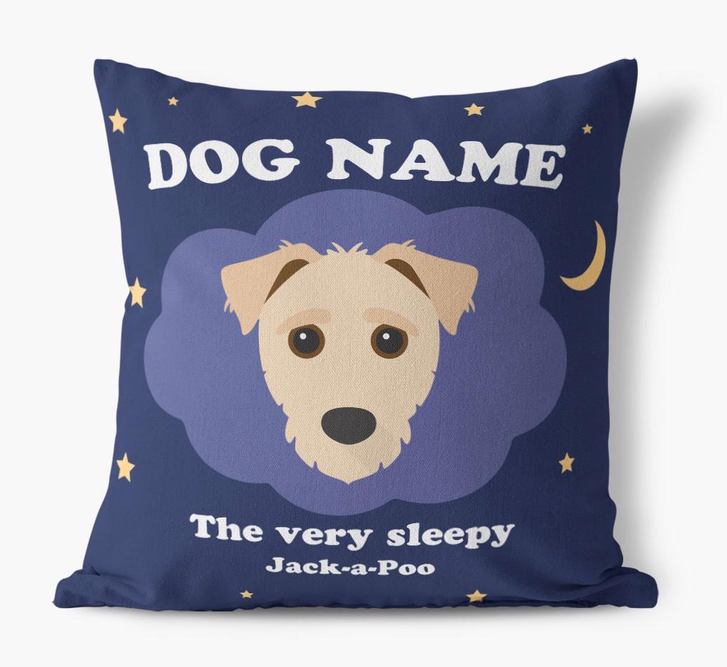 Very Sleepy: Personalized {breedFullName} Canvas Pillow