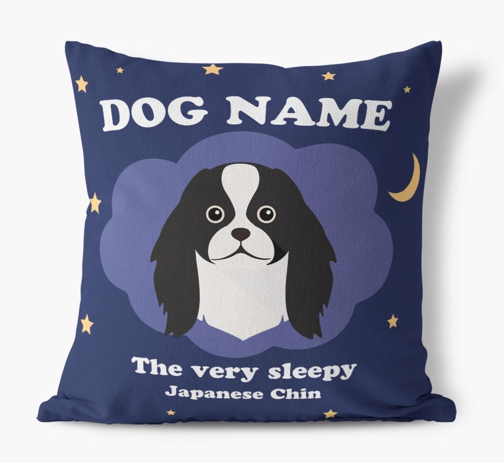 Very Sleepy: Personalized {breedFullName} Canvas Pillow
