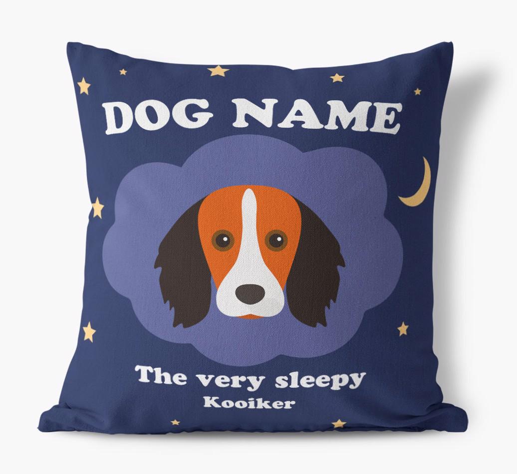 Very Sleepy: Personalized {breedFullName} Canvas Pillow
