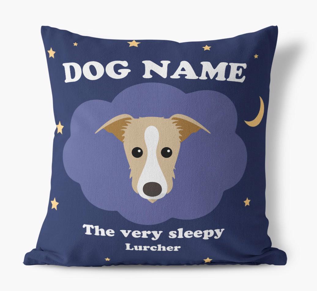 Very Sleepy: Personalized {breedFullName} Canvas Pillow