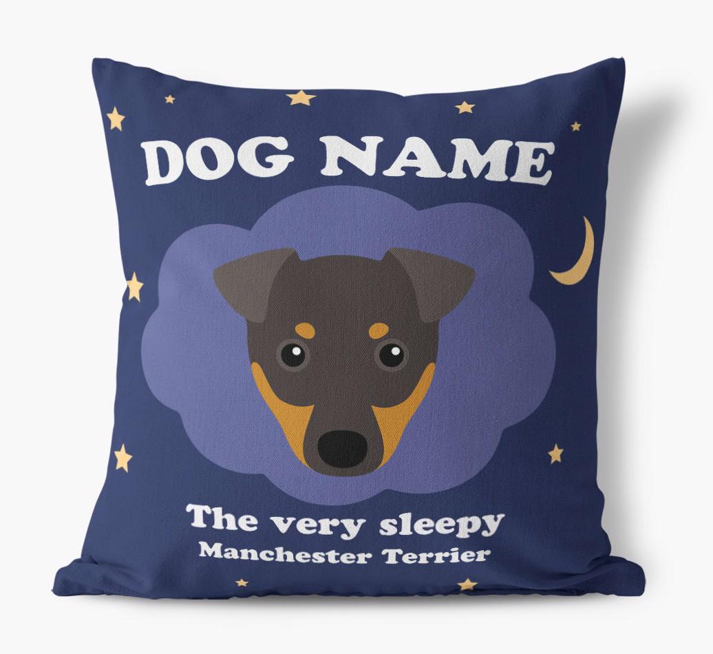 Very Sleepy: Personalized {breedFullName} Canvas Pillow