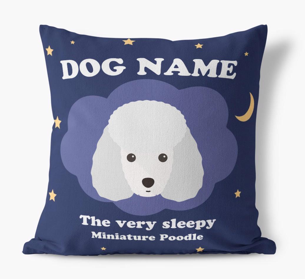 Very Sleepy: Personalized {breedFullName} Canvas Pillow