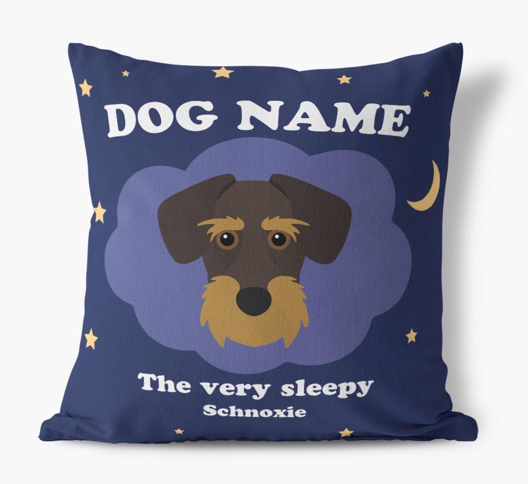 Very Sleepy: Personalized {breedFullName} Canvas Pillow