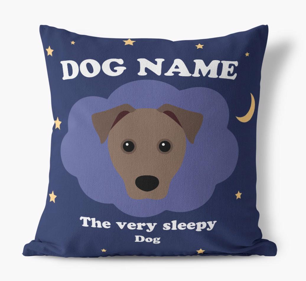 Very Sleepy: Personalized {breedFullName} Canvas Pillow