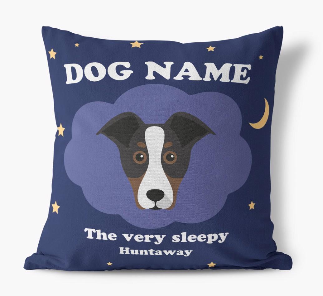 Very Sleepy: Personalized {breedFullName} Canvas Pillow
