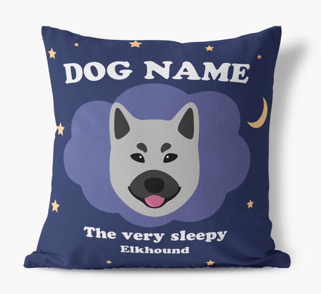 Very Sleepy: Personalized {breedFullName} Canvas Pillow