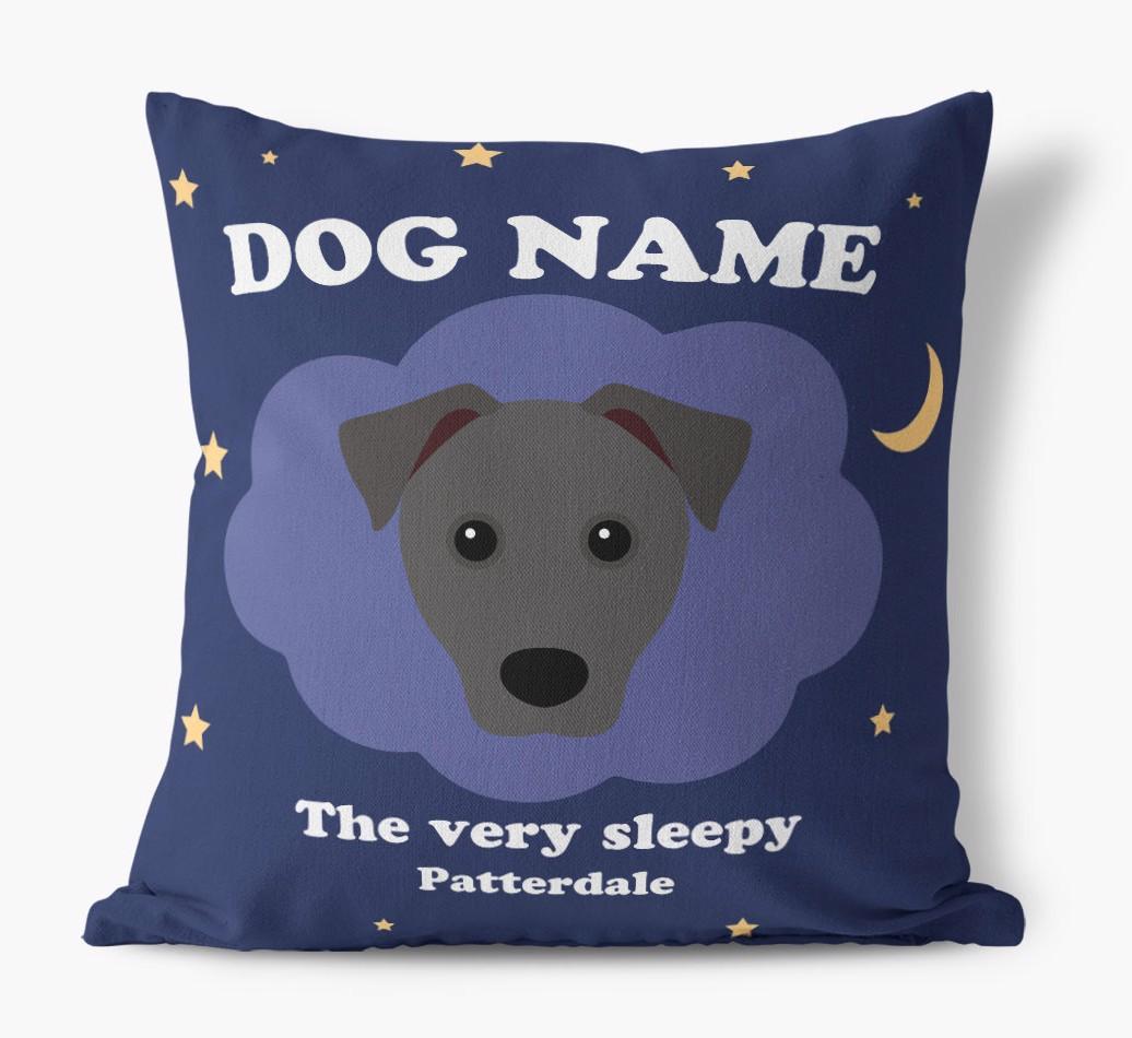 Very Sleepy: Personalized {breedFullName} Canvas Pillow