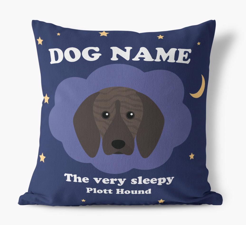 Very Sleepy: Personalized {breedFullName} Canvas Pillow