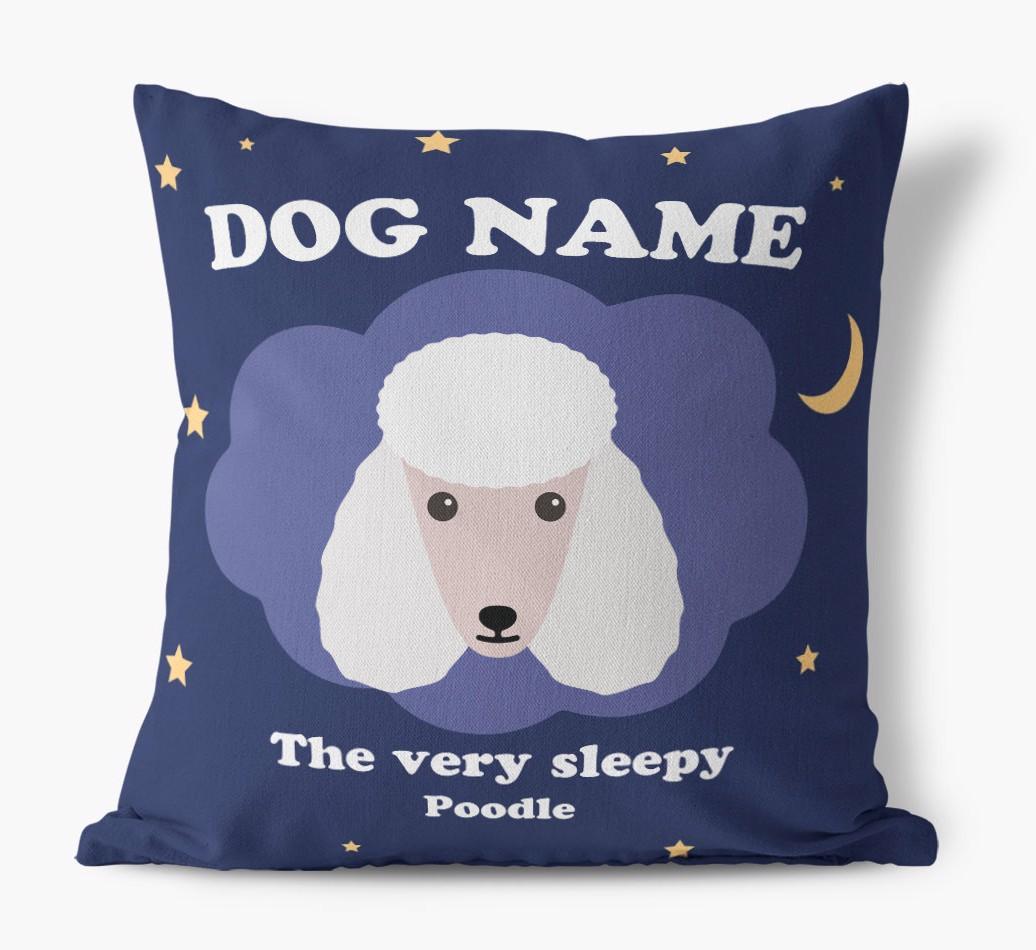 Very Sleepy: Personalized {breedFullName} Canvas Pillow
