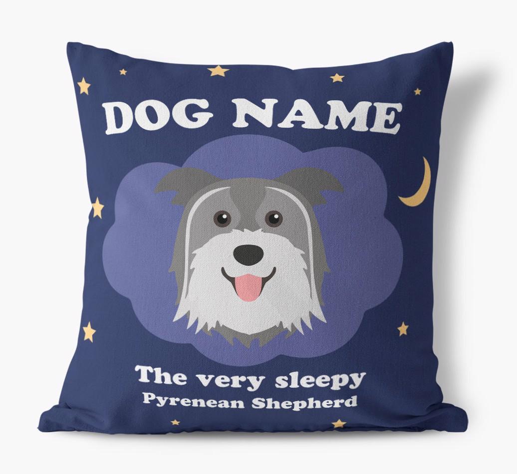 Very Sleepy: Personalized {breedFullName} Canvas Pillow