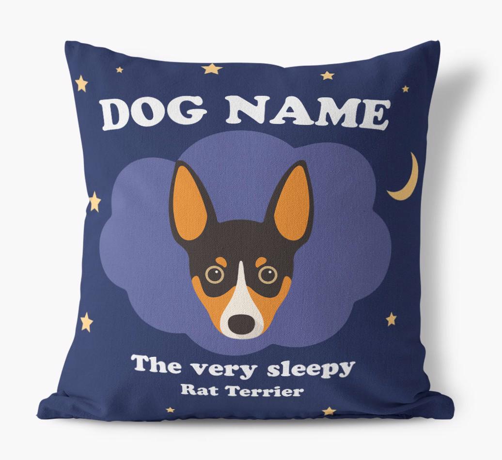 Very Sleepy: Personalized {breedFullName} Canvas Pillow