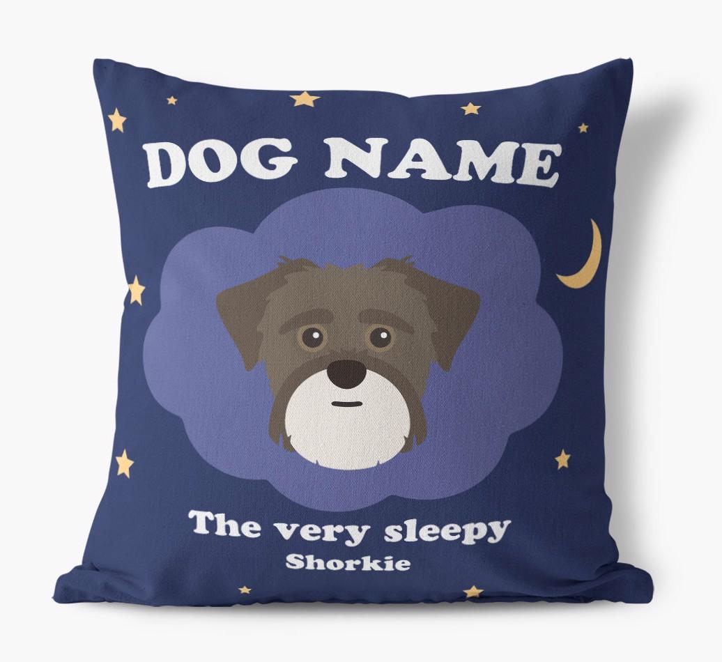 Very Sleepy: Personalized {breedFullName} Canvas Pillow