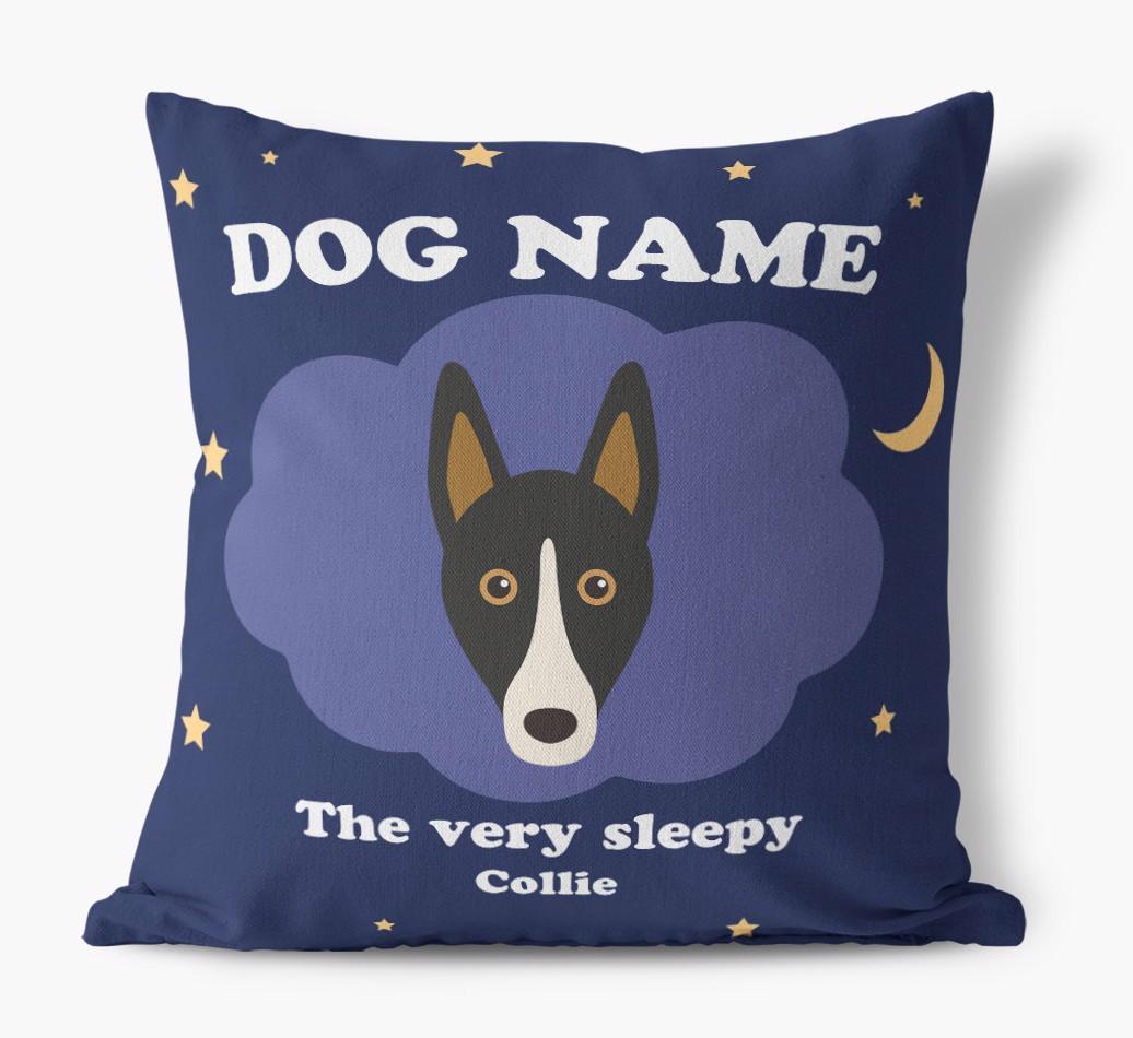 Very Sleepy: Personalized {breedFullName} Canvas Pillow