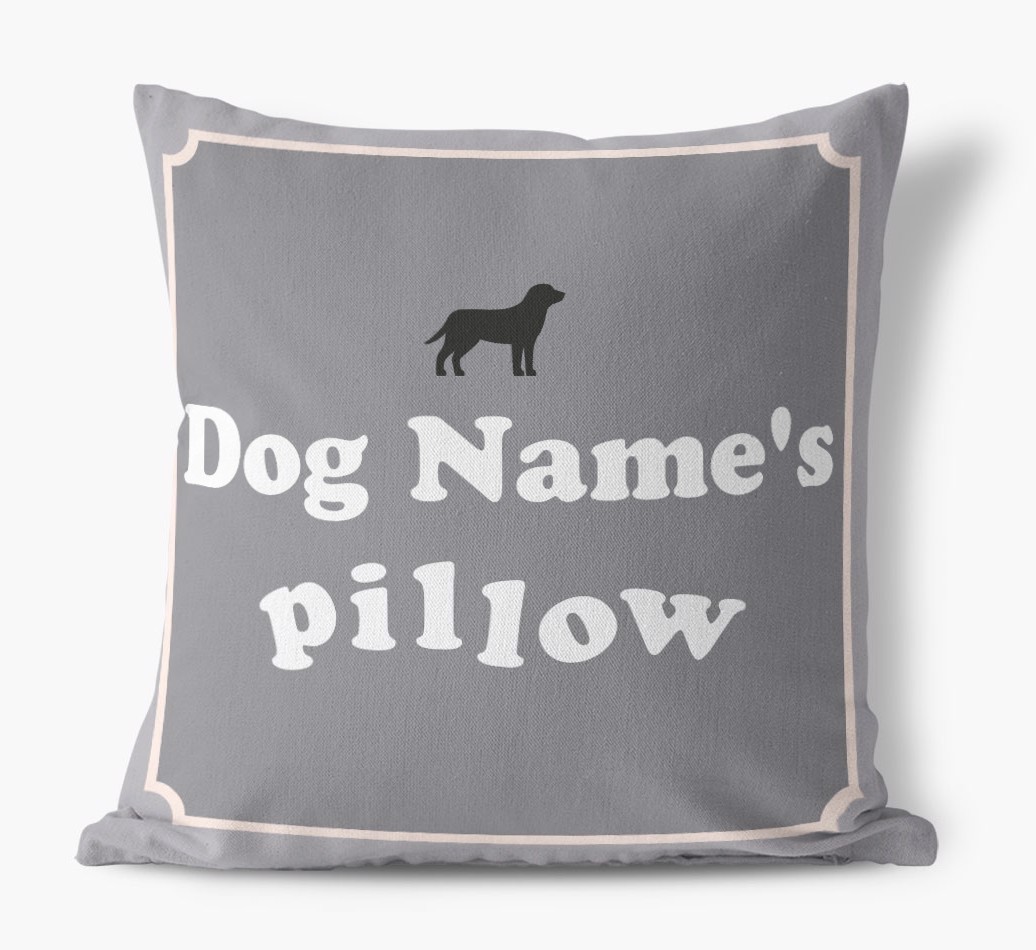 {dogsName}'s Pillow: Personalised {breedFullName} Canvas Cushion