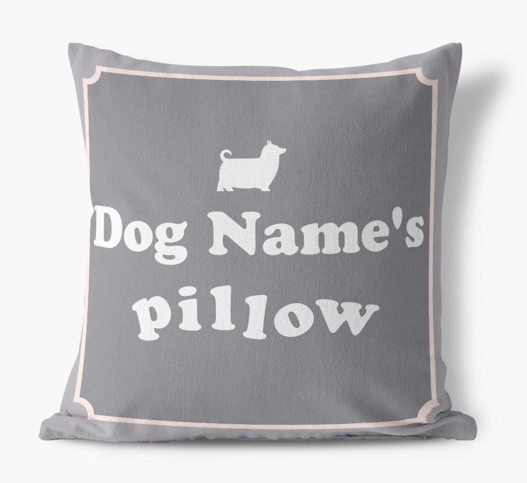 {dogsName}'s Pillow: Personalized {breedFullName} Canvas Pillow